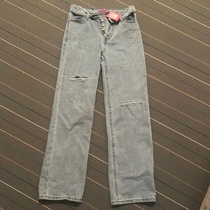 BRAND NEW edikted light blue jeans, size us 2